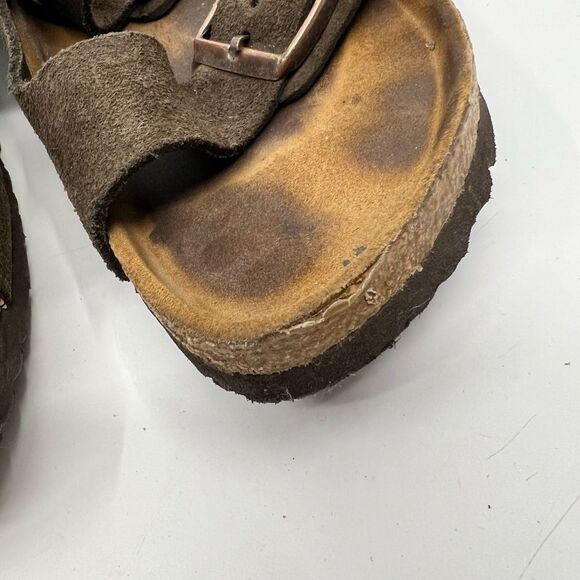 Birkenstock Arizona Dark Brown Suede Sandals Slide EU42 US W 11 M 9 Narrow Width main image 13